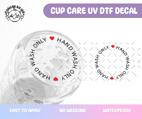 Cup Care UVDTF Decals