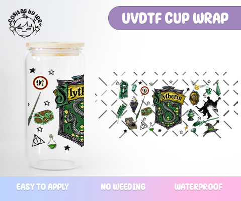 HP House - Green UVDTF Cup Wrap
